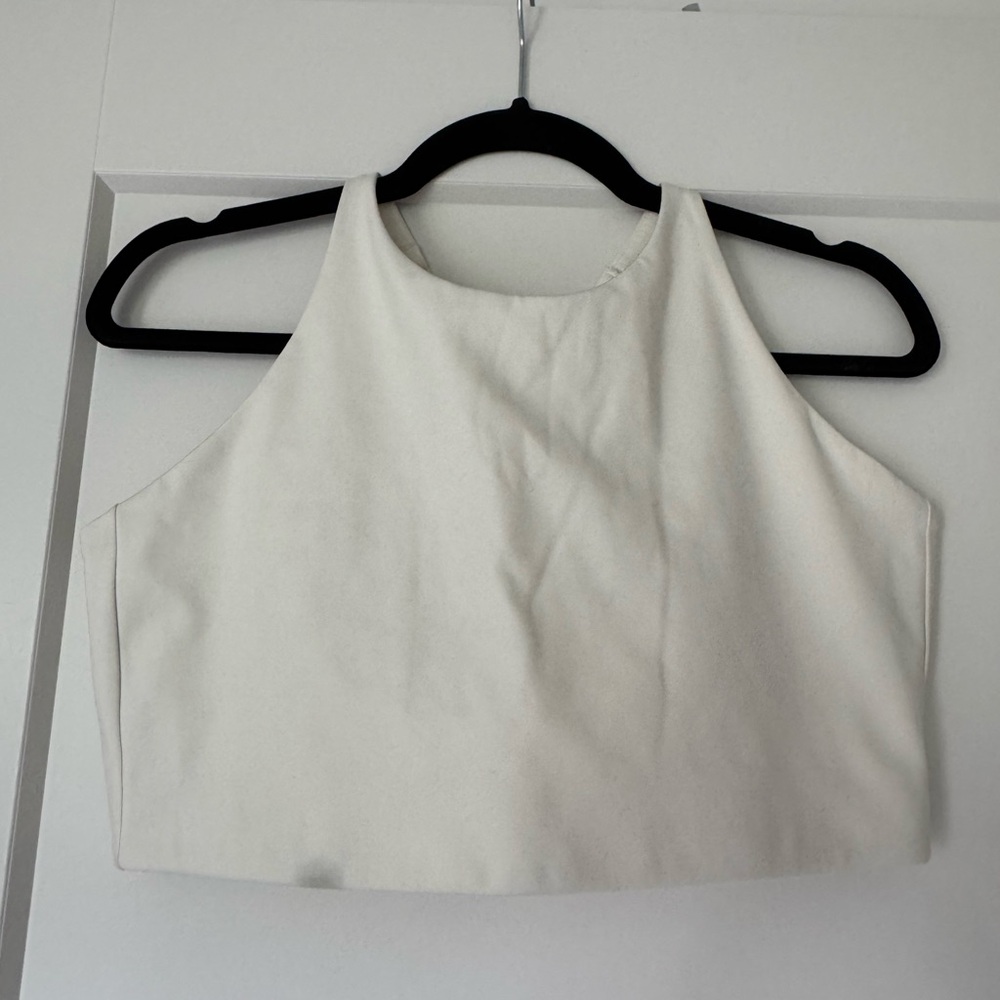 Girlfriend Collective Cream Workout Tank Top Sports Bra Size XXL